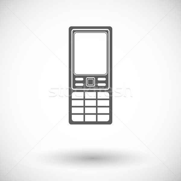 Stock photo: Phone single icon.