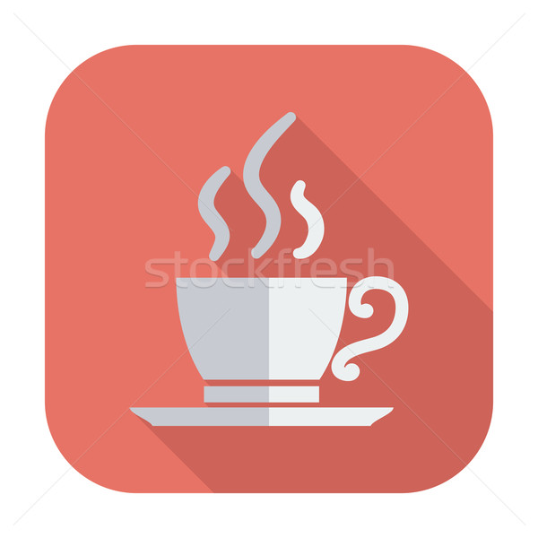 Kafejka ikona kolor kawy czekolady tle Zdjęcia stock © smoki