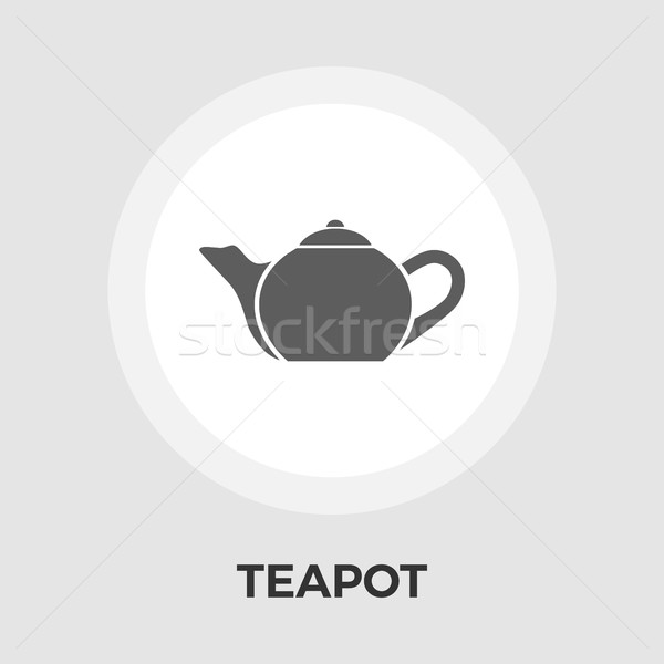 Kettle flat icon Stock photo © smoki