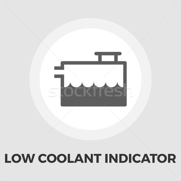 Low coolant indicator flat icon Stock photo © smoki