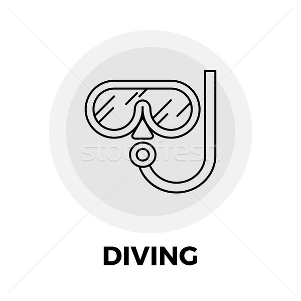 Diving Line Icon Stock photo © smoki