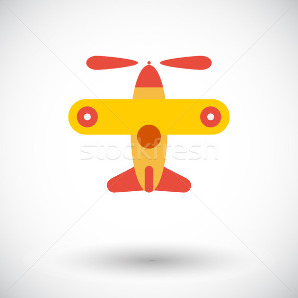 Repülőgép játék ikon vektor háló mobil Stock fotó © smoki