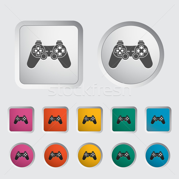 Jeu icône design clavier art vidéo [[stock_photo]] © smoki