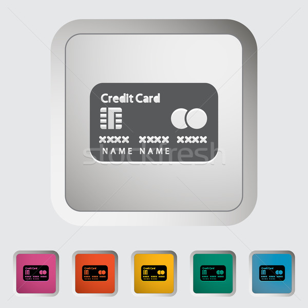 Credit card single icon. Stock photo © smoki