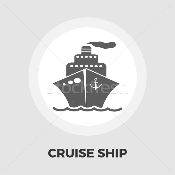 Cruise Ship Vector Flat Icon Stock photo © smoki