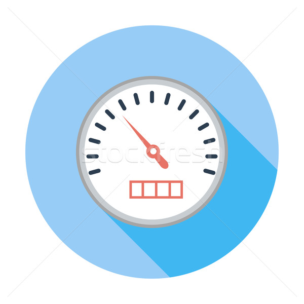 Speedometer flat icon. Stock photo © smoki