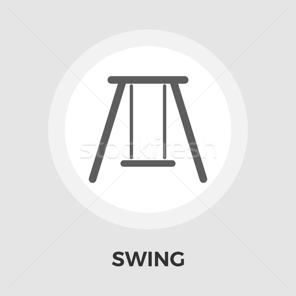 Swing vector flat icon Stock photo © smoki