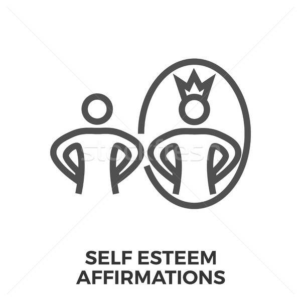 Self esteem affirmations Stock photo © smoki