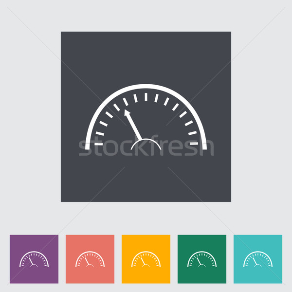 Speedometer flat icon. Stock photo © smoki