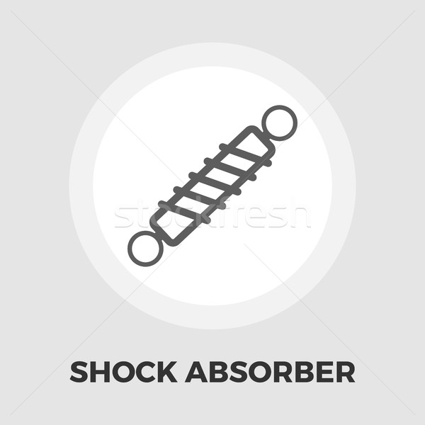 Automobil Stoßdämpfer Symbol Vektor isoliert weiß Stock foto © smoki
