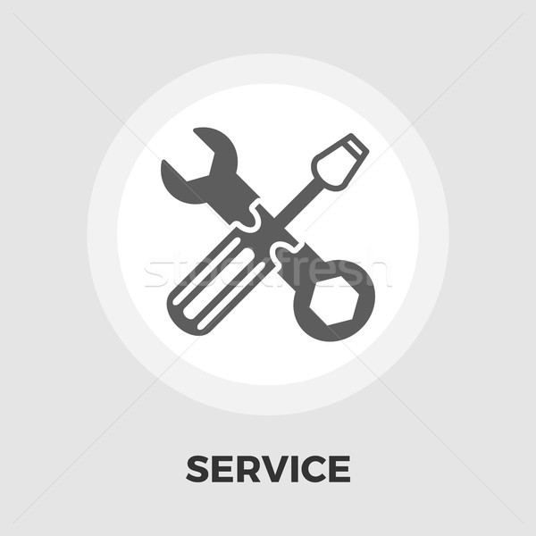 Repair icon flat Stock photo © smoki