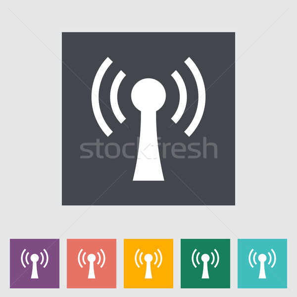 Wireless icona internet design mondo rete Foto d'archivio © smoki