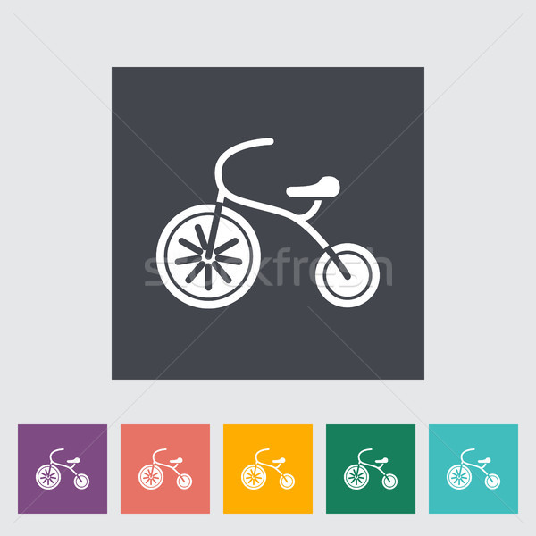 Tricycle icône vecteur web mobiles applications Photo stock © smoki