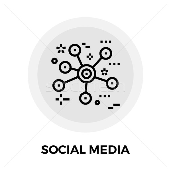 Social Media Line Icon Stock photo © smoki