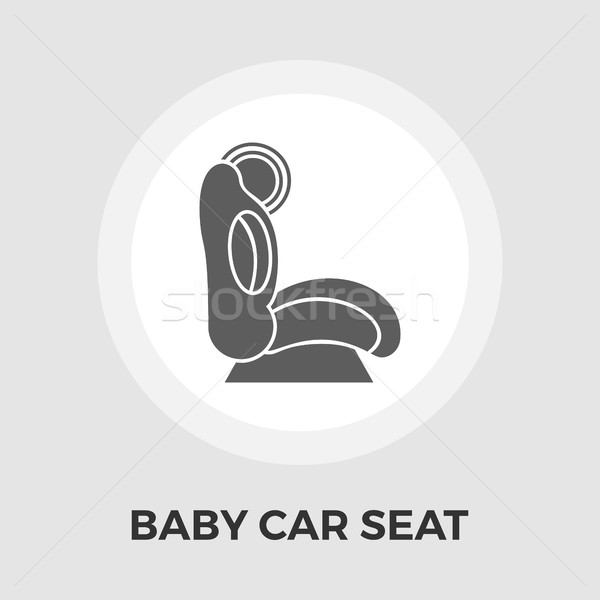 Stock photo: Child Car Seat Flat Icon