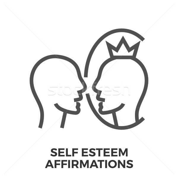 Self esteem affirmations Stock photo © smoki