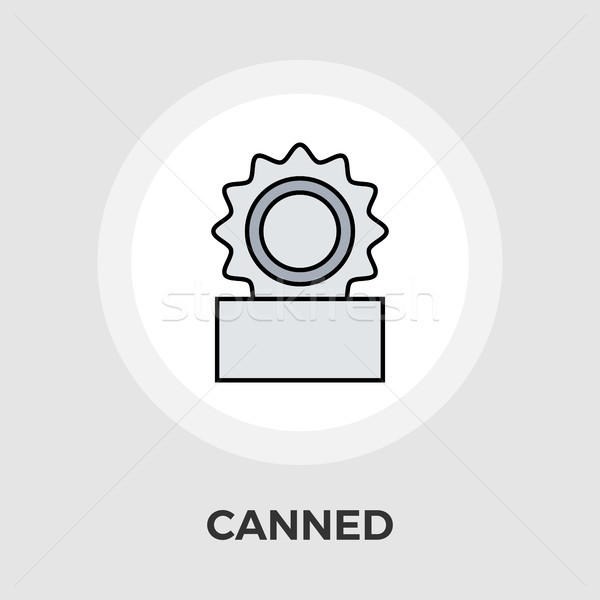Canned Vector Flat Icon Stock photo © smoki