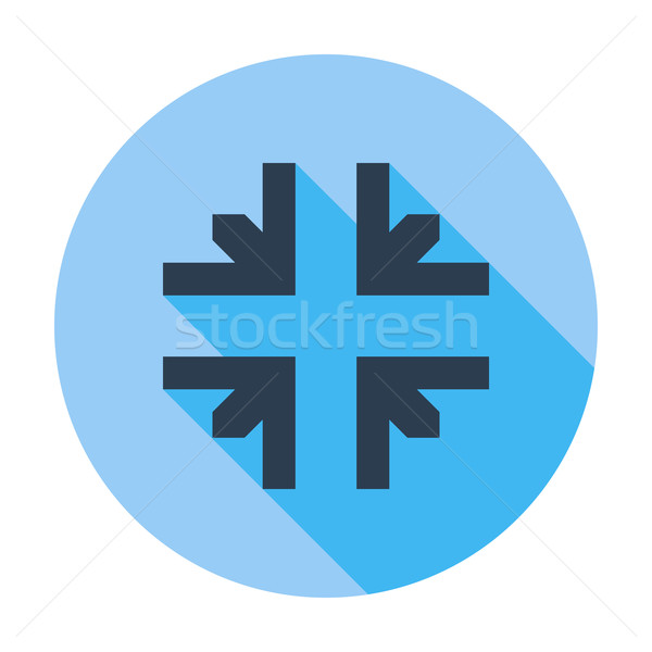 Deploying video flat icon. Stock photo © smoki