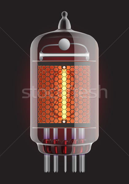 Stock photo: Nixie radio tube.