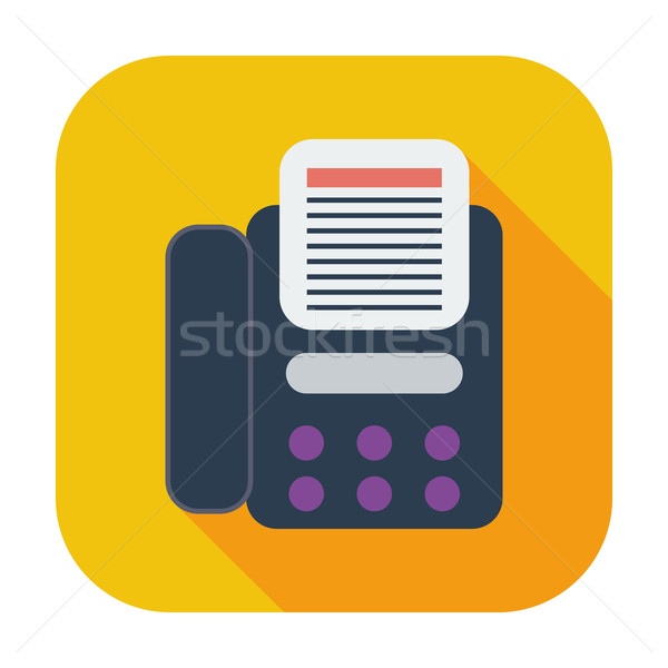 Fax icon. Stock photo © smoki