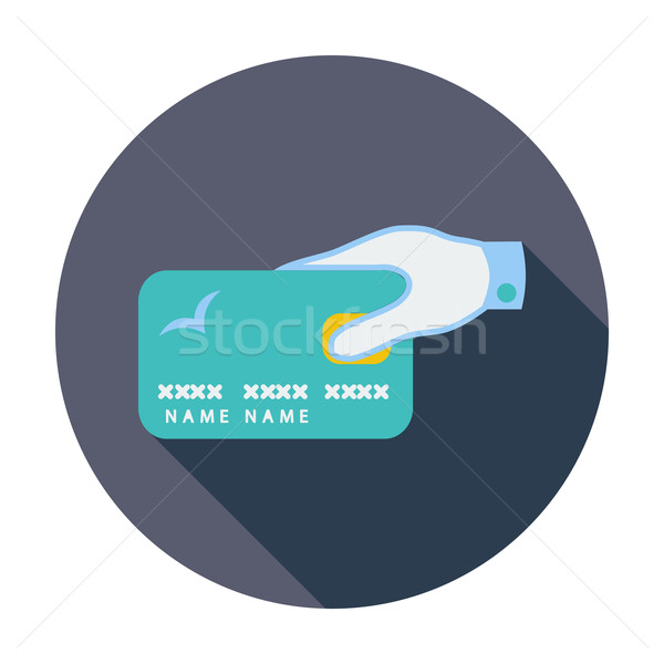 Credit card single icon. Stock photo © smoki