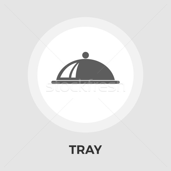 Tray vector Icon Stock photo © smoki