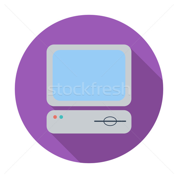 computer flat icon Stock photo © smoki