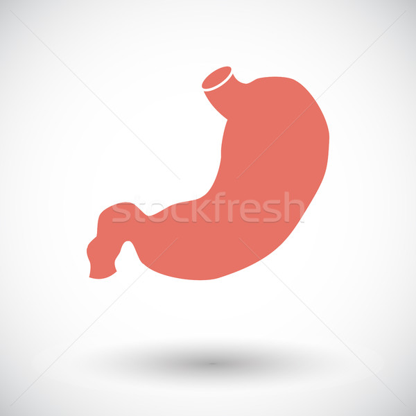 胃 圖標 白 健康 醫藥 黑色 商業照片 © smoki