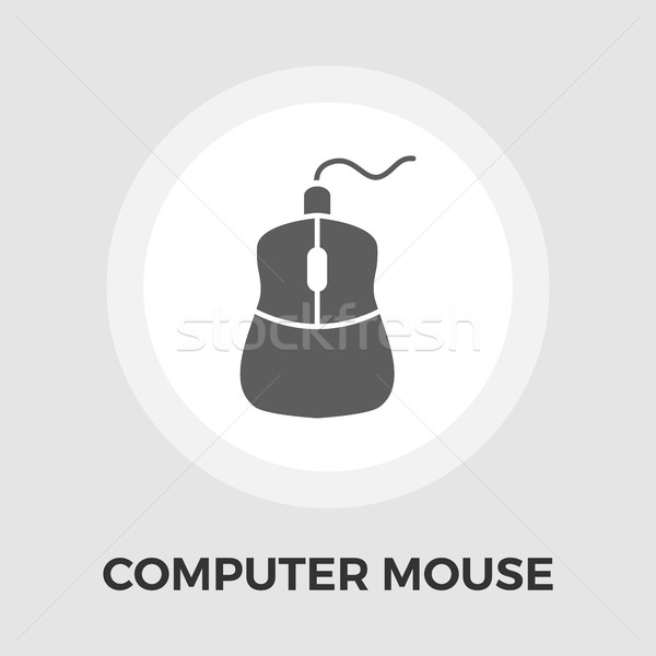 Mouse de computador ícone vetor isolado branco Foto stock © smoki