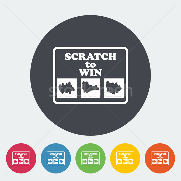 Foto d'archivio: Scratch · carta · icona · cerchio · pulsante · contanti