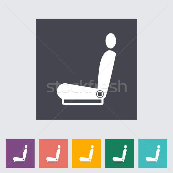 Icon heated seat. Stock photo © smoki