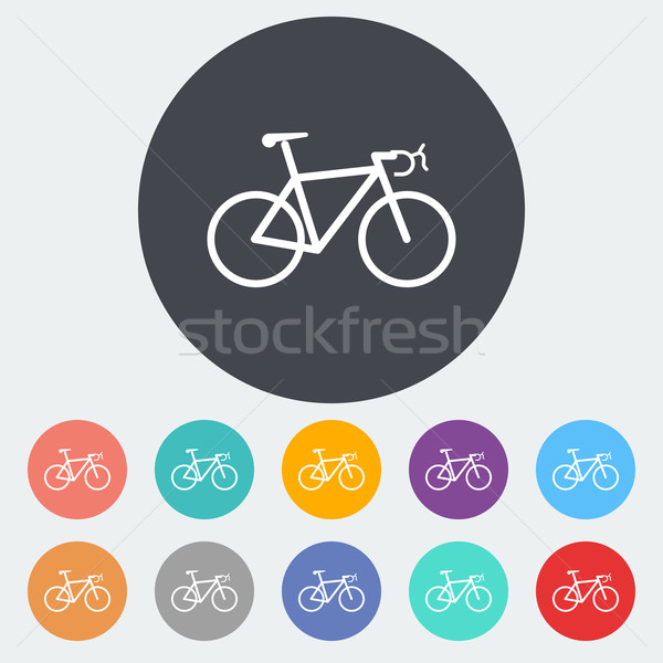 [[stock_photo]]: Vélo · icône · cercle · design · montagne · vélo