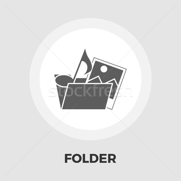Dobrador ícone vetor isolado branco Foto stock © smoki