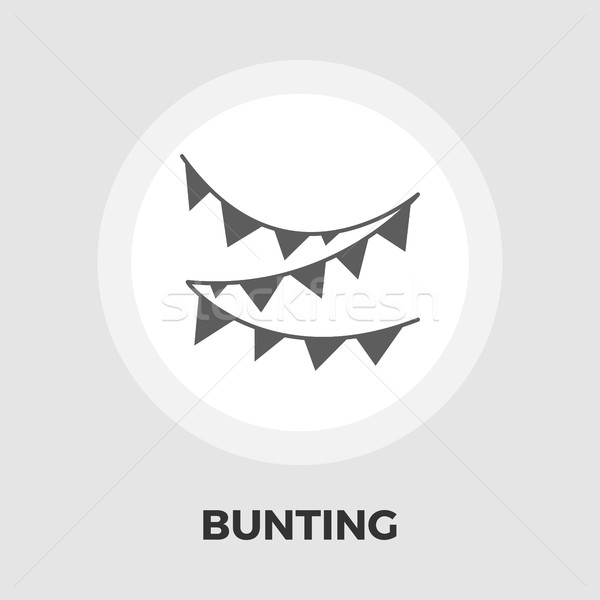 Bunting flat icon Stock photo © smoki