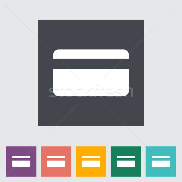 Credit card single icon. Stock photo © smoki