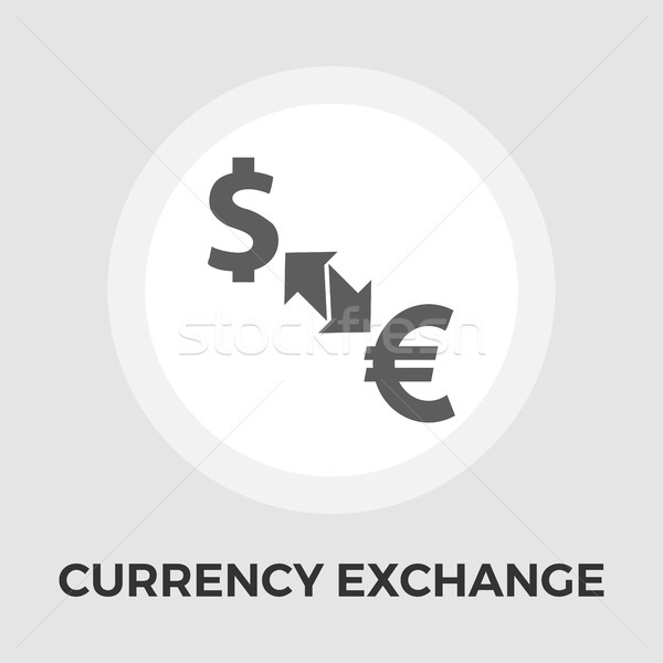 Währung Austausch Vektor Symbol isoliert weiß Stock foto © smoki