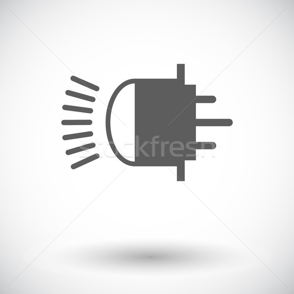 Xenon maşină lampă icoană alb vopsea Imagine de stoc © smoki