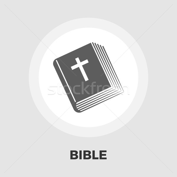 Bible flat icon Stock photo © smoki