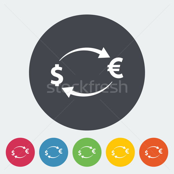 貨幣 交流 圖標 圓 抽象 綠色 商業照片 © smoki