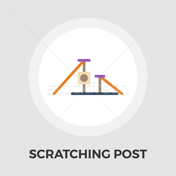 Scratching post vector flat icon Stock photo © smoki