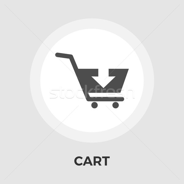 Cart Flat Icon Stock photo © smoki