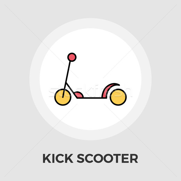 Scooter child vector flat icon Stock photo © smoki