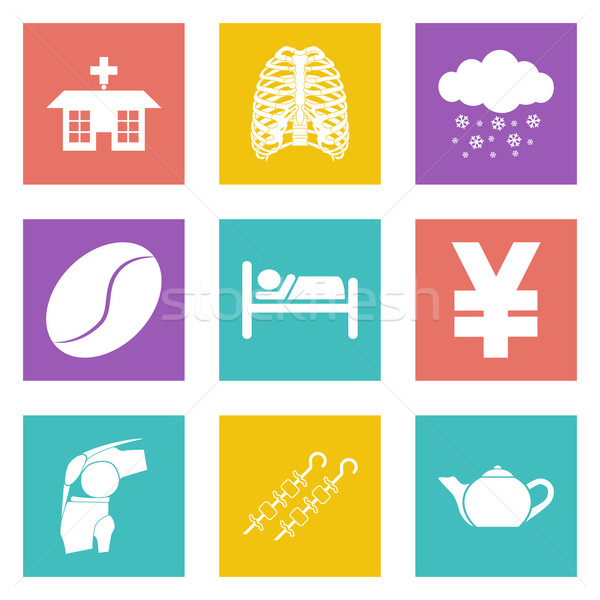 Stock photo: Icons for Web Design and Mobile Applications set 7