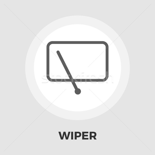 Car wiper flat icon Stock photo © smoki