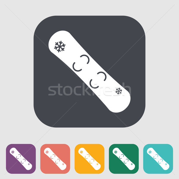 Stock photo: Snowboard