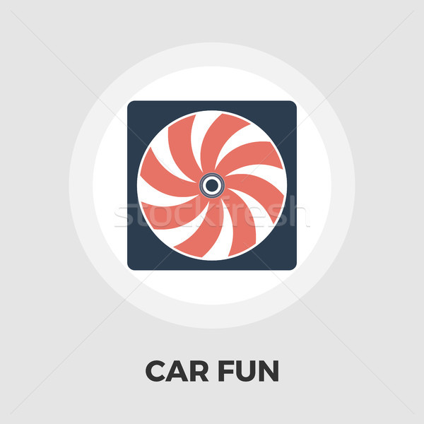 Radiator fan flat icon. Stock photo © smoki