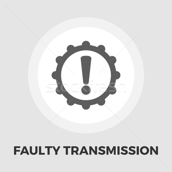 Faulty transmission flat icon Stock photo © smoki