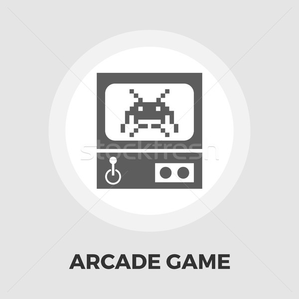 Retro Arcade Machine flat icon Stock photo © smoki