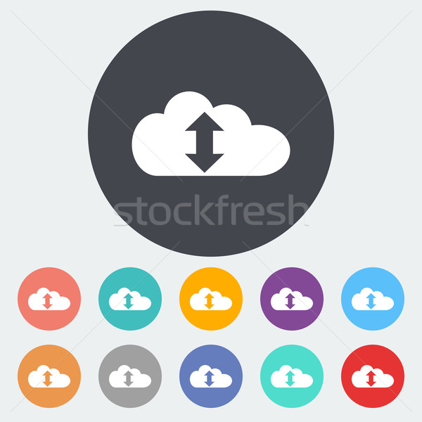 Cloud computing icon Stock photo © smoki