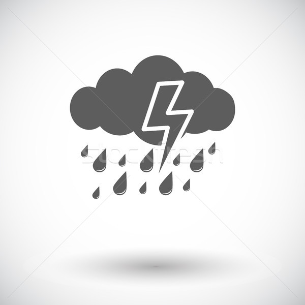 Storm icon Stock photo © smoki
